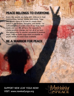 Become a Warrior for Peace